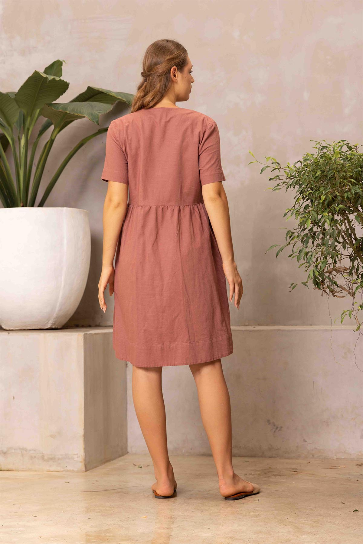 Verdelle Linen Dress