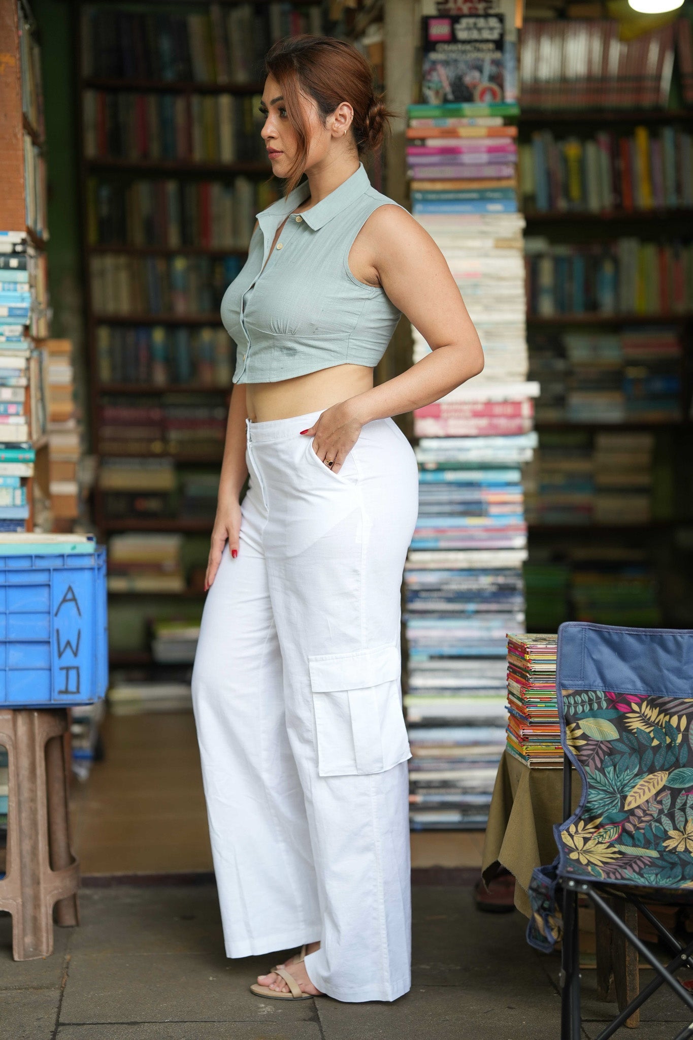 Nomi Earth Linen Cargo Pant