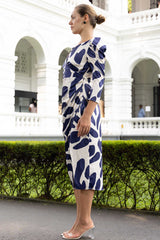 Imperial bloom midi dress