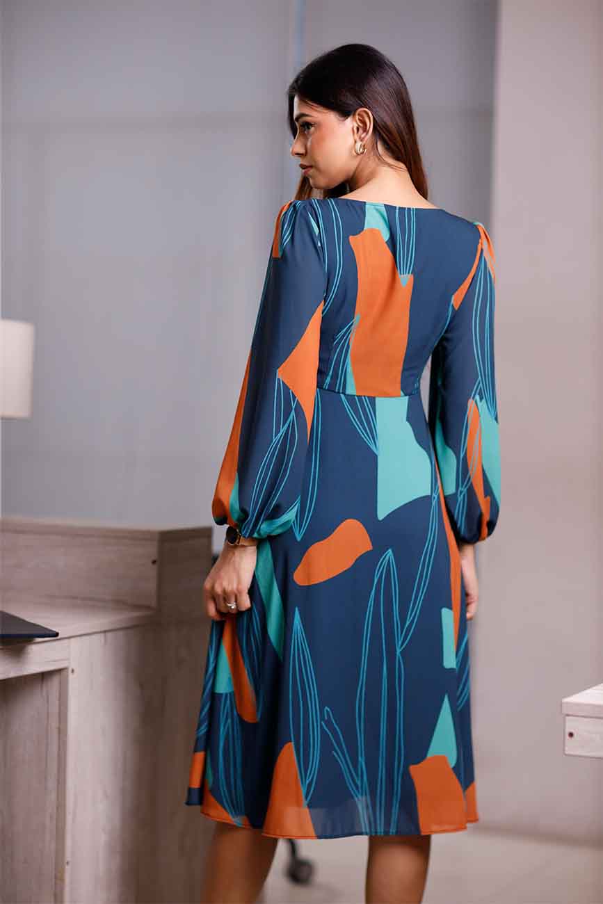 Radiant Hues Work Wear Dress