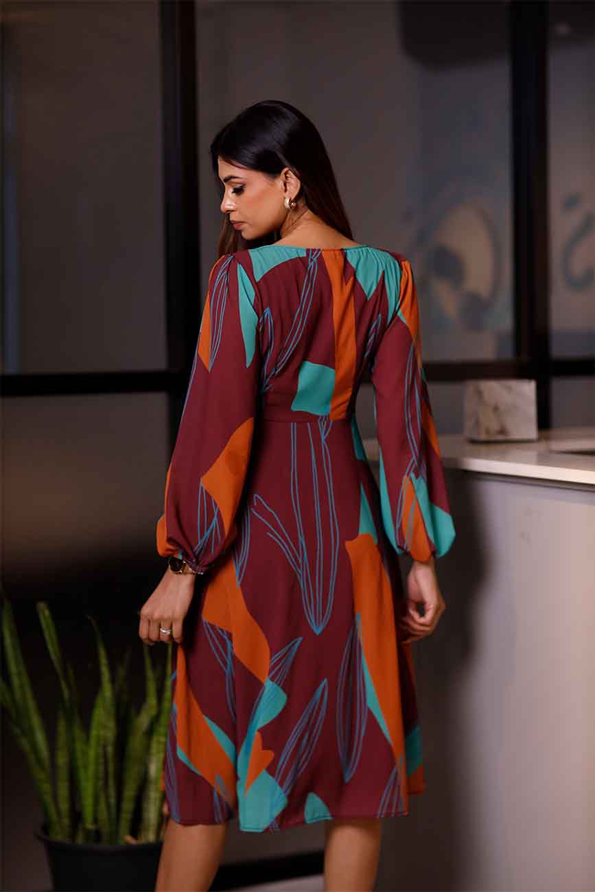 Radiant Hues Work Wear Dress