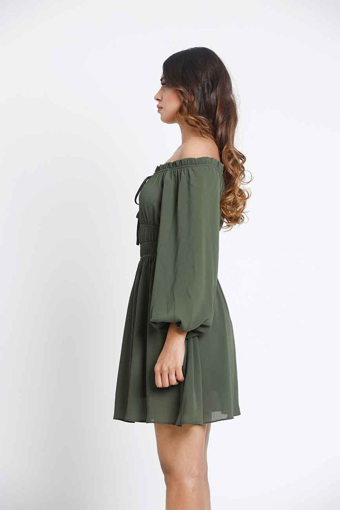 Hazel Off Shoulder Short Dress