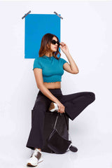 Zamyra Curled Crop Top