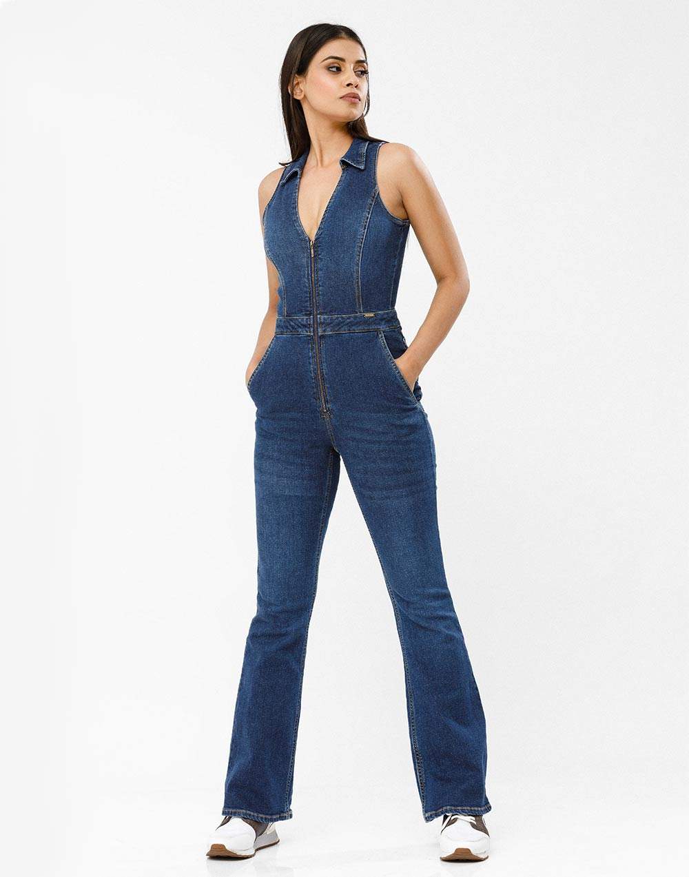 Indigo Marvel Overall Jean