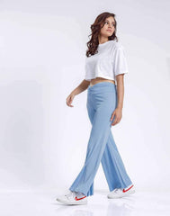 Ezwear Ribbed Flare Pant