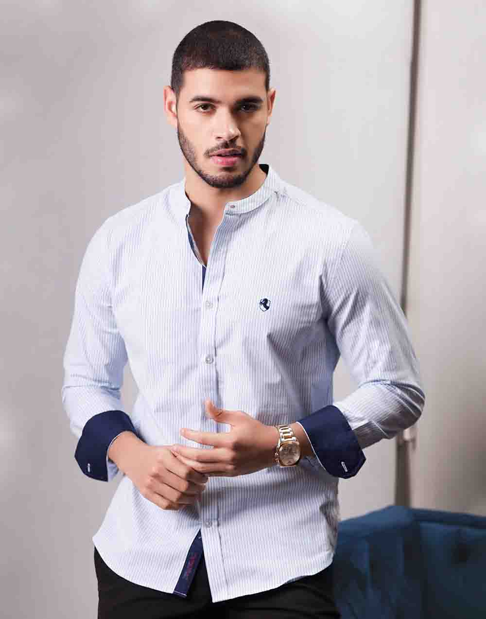 Gentleman’s Blue Long Sleeve Shirt