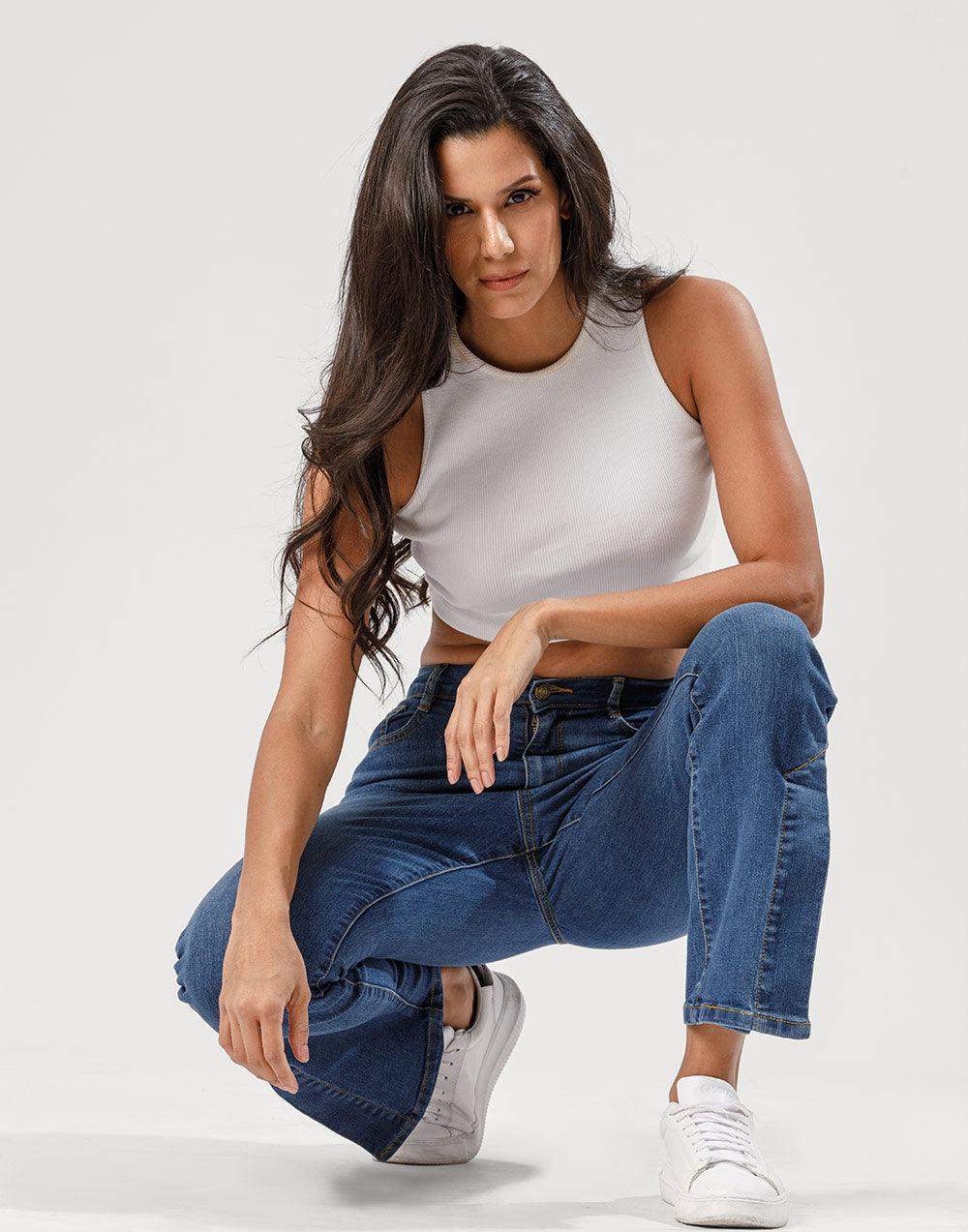 SIDE SLIT DENIM PANT