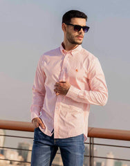 Conqueror's Long Sleeve Shirt - Orange Stripe