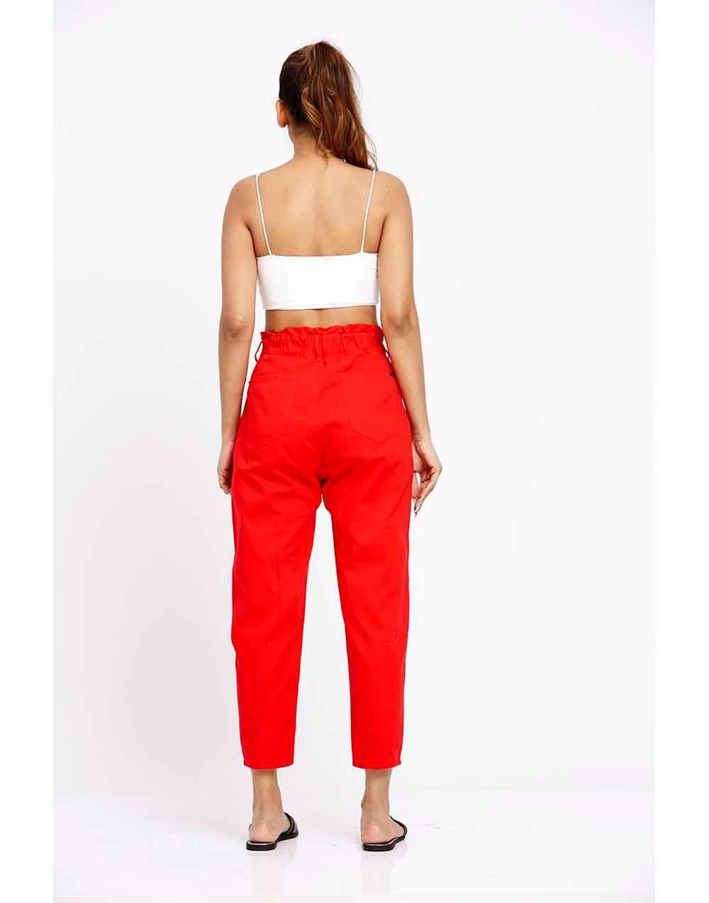 High Waisted Slouchy Trouser