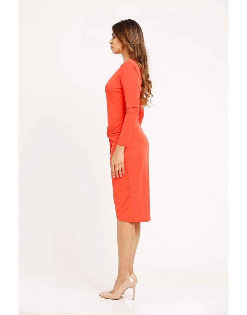 Side Knot Bodycone Dress