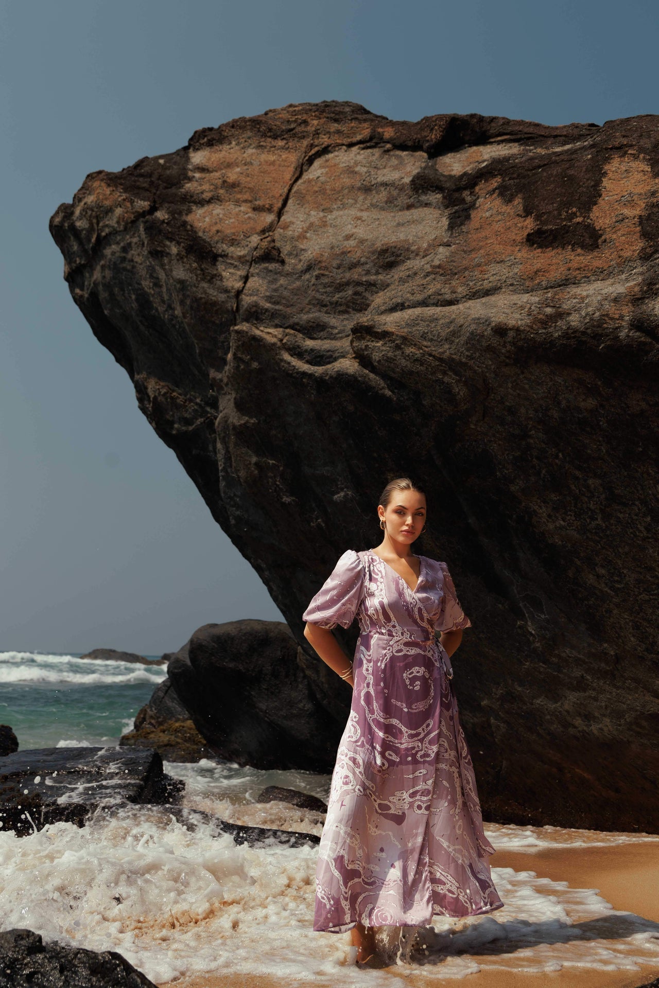 Dewdrop Breeze Wrap Dress