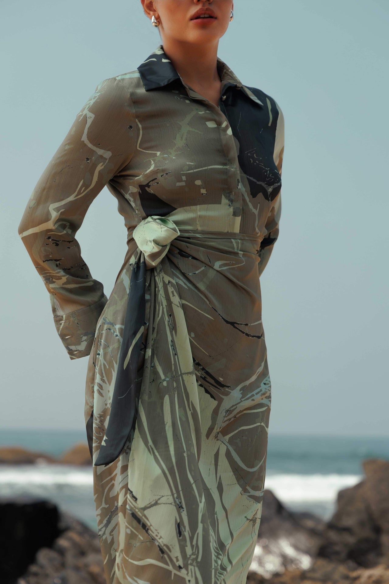 Saffron Glow Maxi Dress