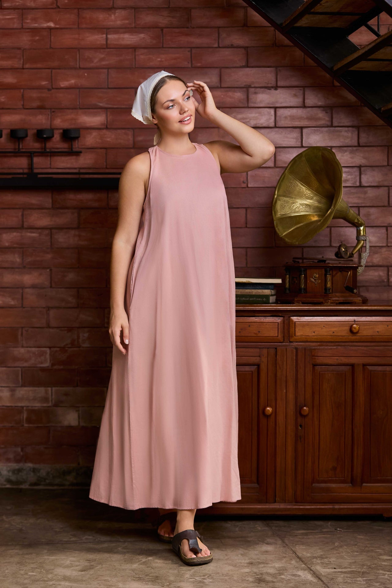 Velina Bloom Linen Dress