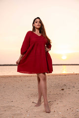 Dune Whisper Linen Dress