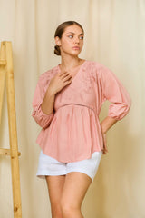 Bloomina Rae Linen Top