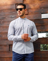 Casual Ease Chinese Collar Shirt