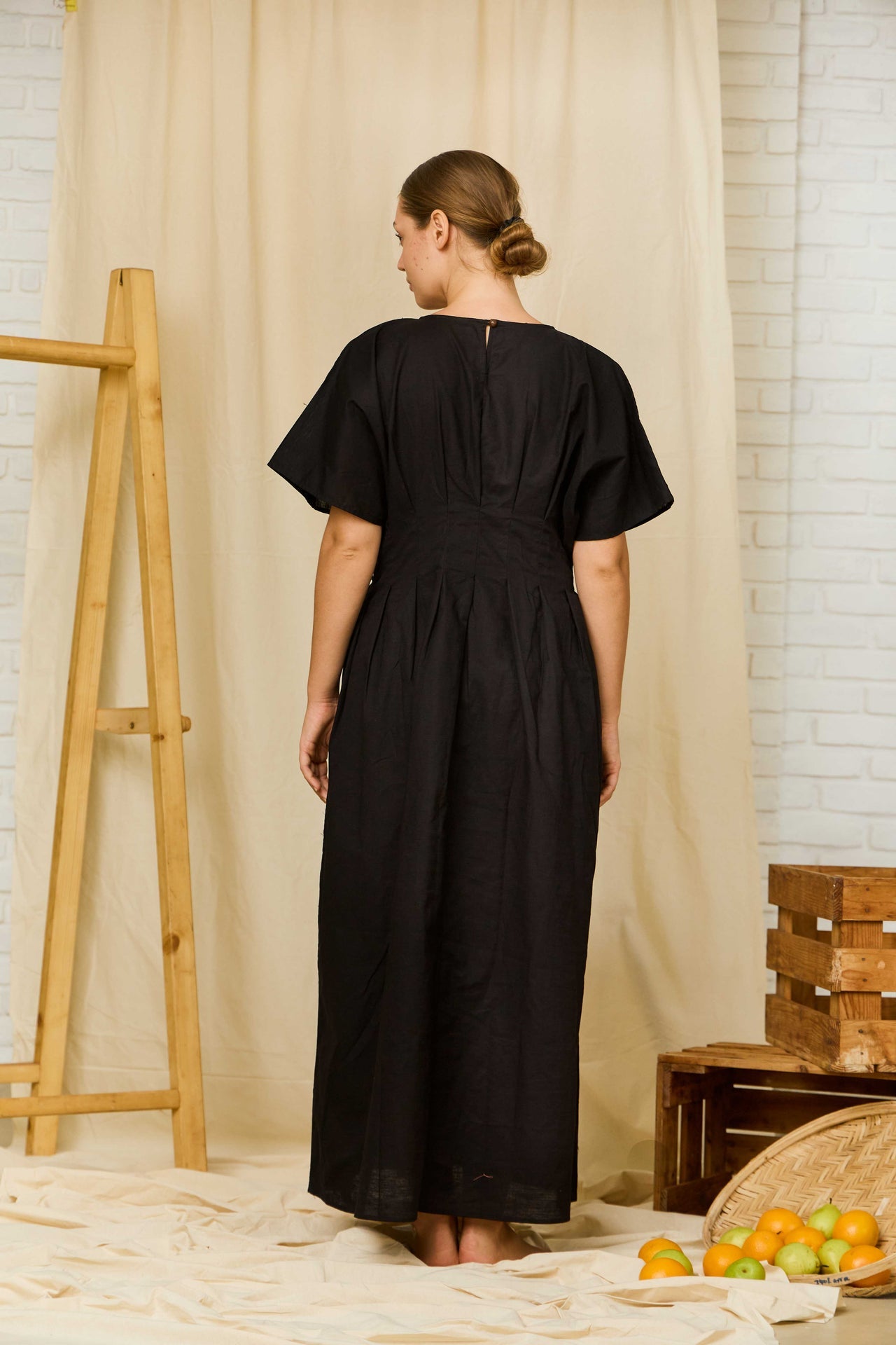 Sun Bloom Linen Dress