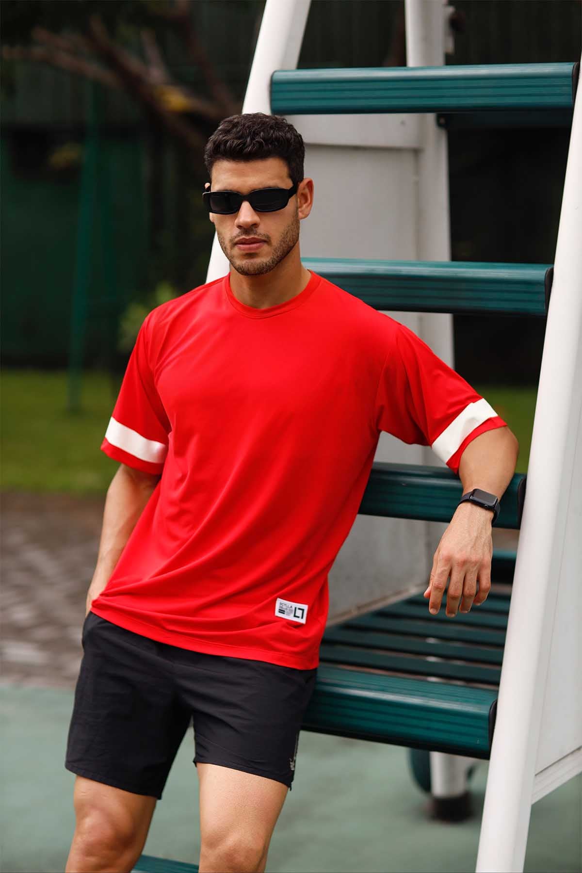 Own the game over sized printed tee SCY range - Red