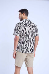 Summer Shirt Monochrome Waves