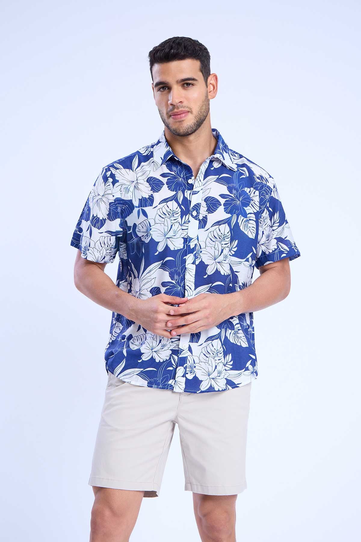 Summer Shirt Ocean Blossam