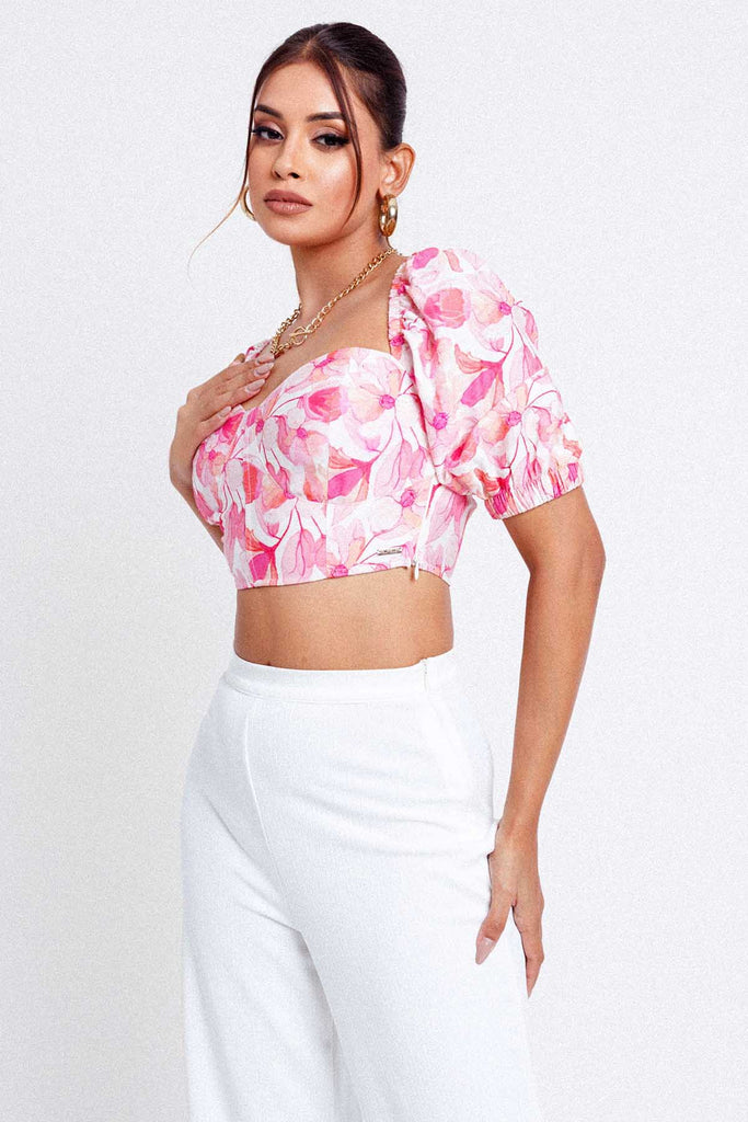 Yora Puff Sleeve CropTop