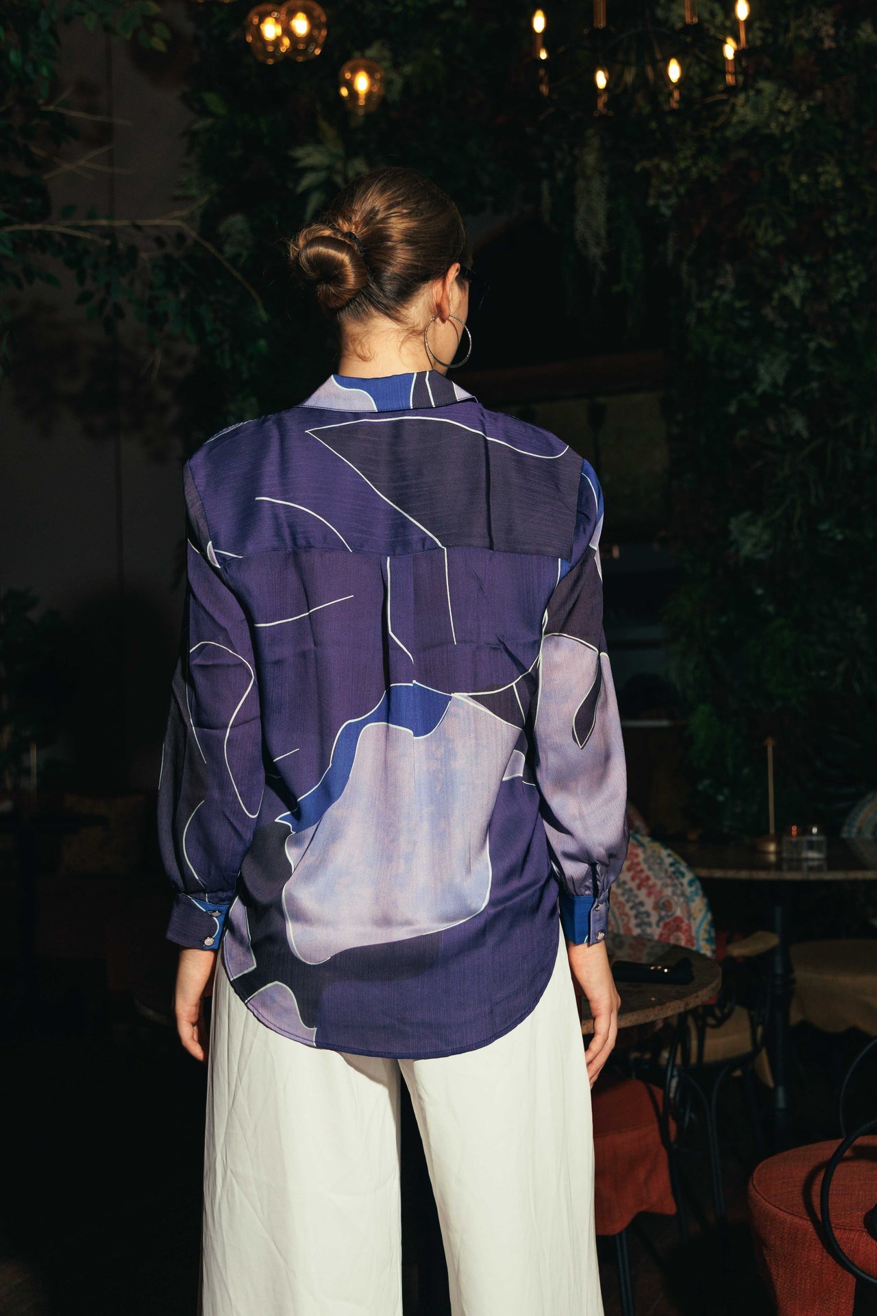 Lyra Abstract Shirt Top