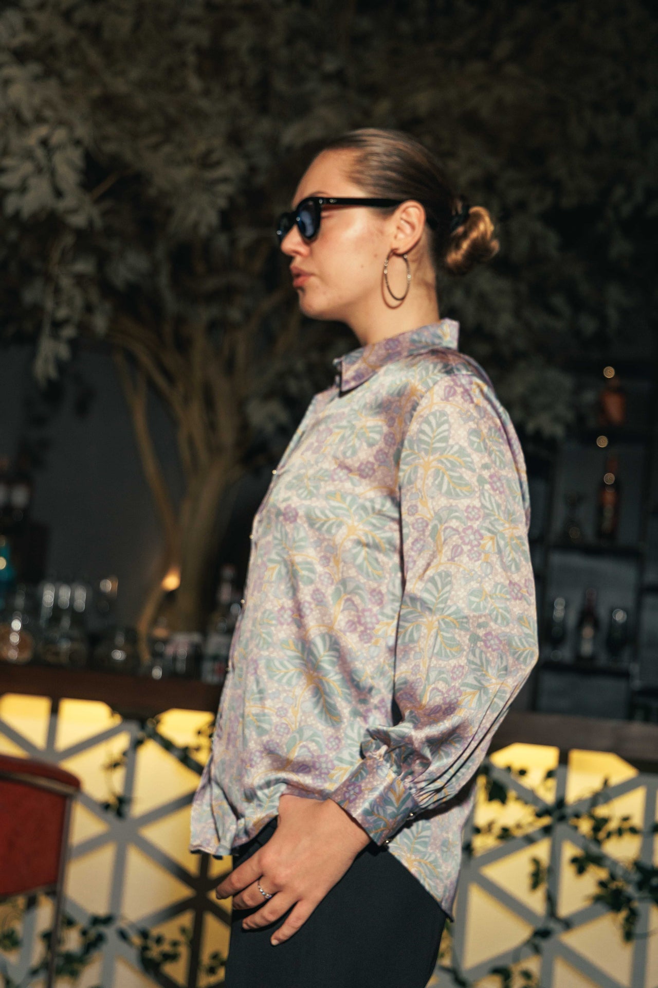 Lyra Abstract Shirt Top