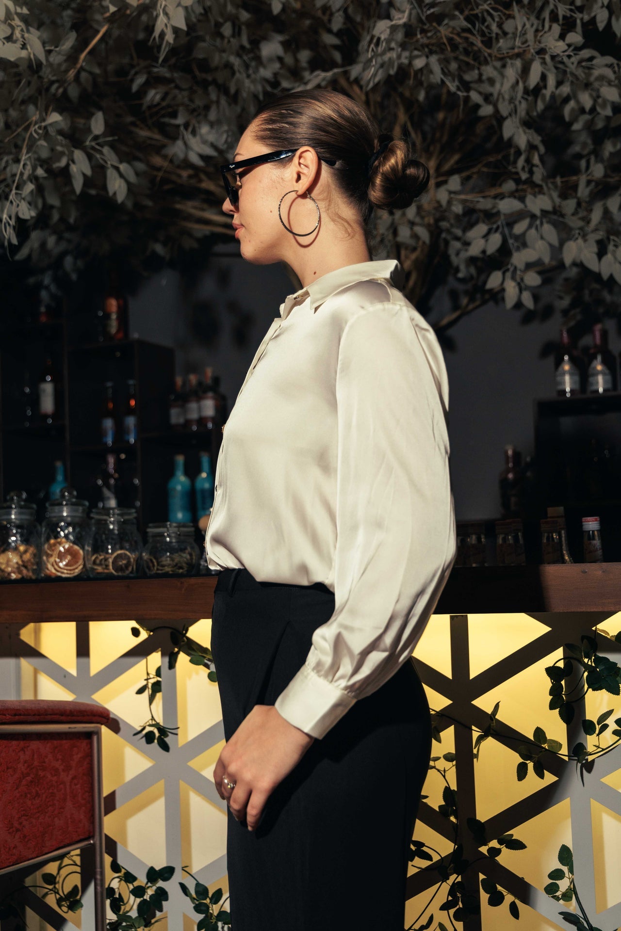 Lyra Abstract Shirt Top