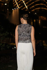 Cinch And Flounce Tie Top