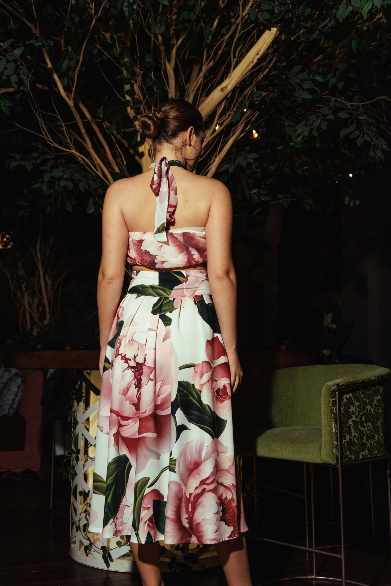 Enchanted Bloom Midi Skirt