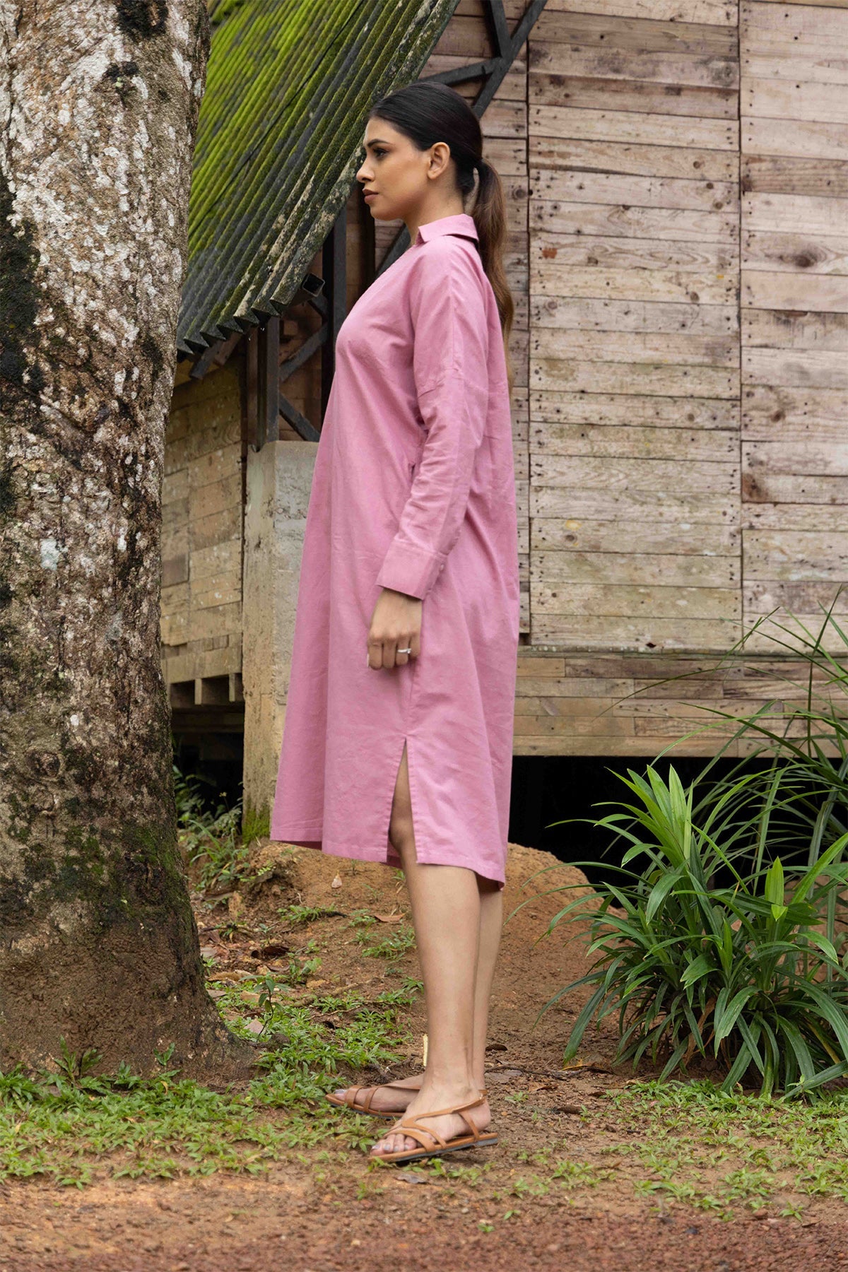 Graceful Weaves Linen Dress